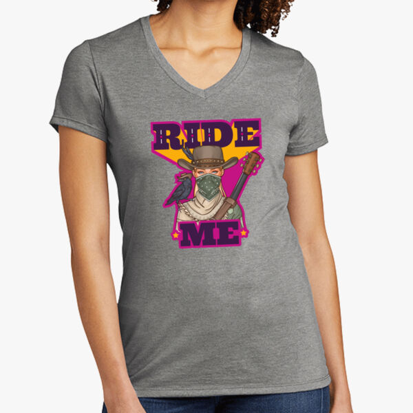 Women's Tri Blend V Neck Tee Thumbnail
